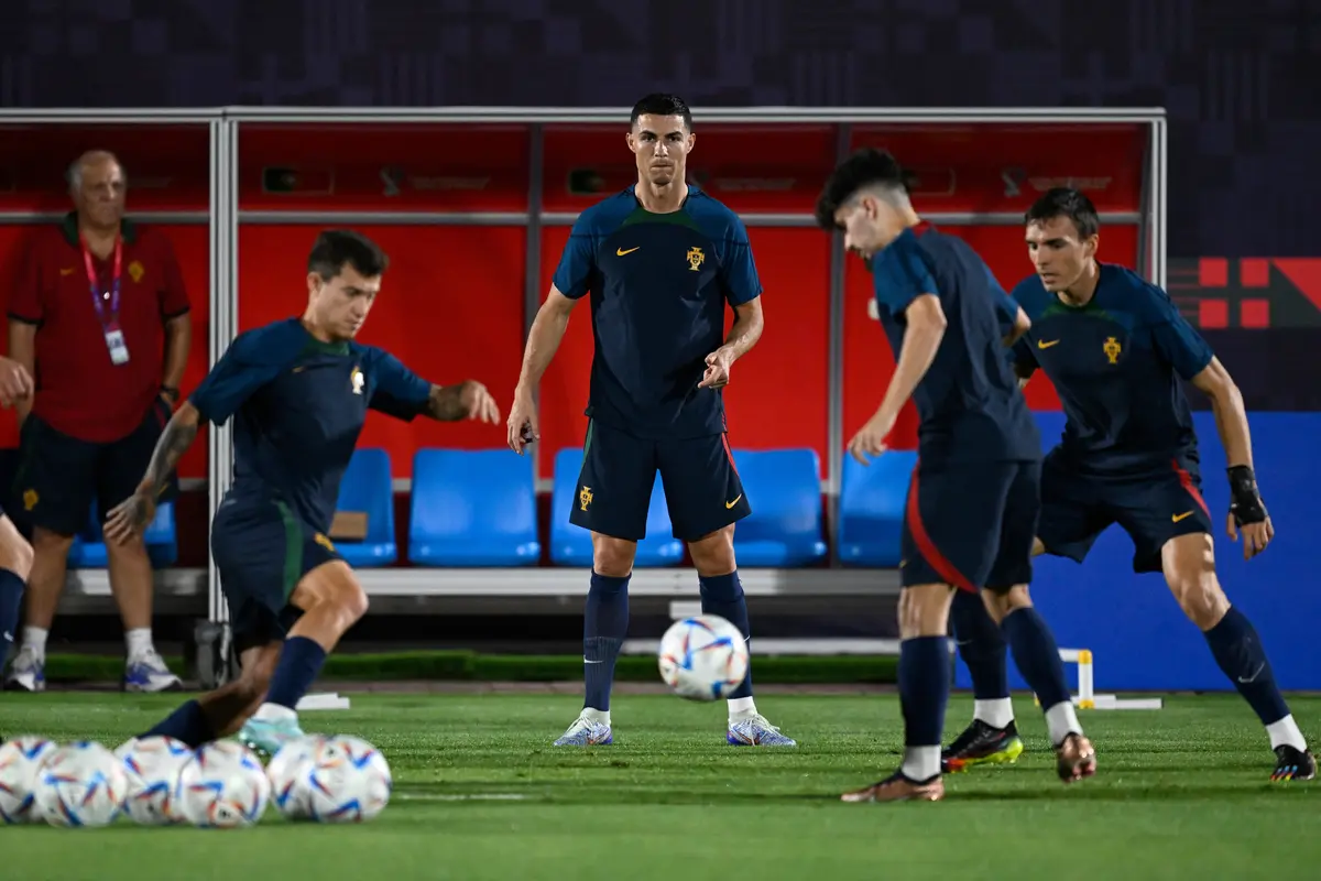 Intip Cristiano Ronaldo Cs Latihan Jelang Duel Lawan Swiss di 16 Besar Piala Dunia 2022