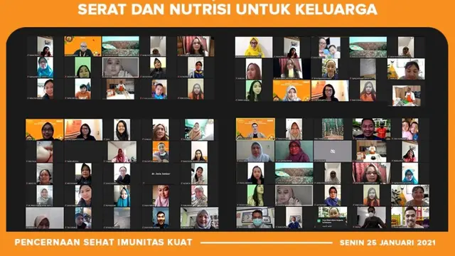 Peringati Hari Gizi Nasional, Webinar Kesehatan Dihadiri Ratusan Ibu