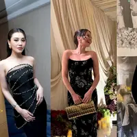 Intip gaya mewah artis di resepsi pernikahan Rangga dan Anggie.