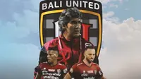 Bali United - Stefano Cugurra, Eber Bessa dan Ilija Spasojevic (Bola.com/Adreanus Titus)