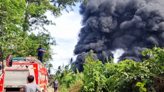 Sumur Minyak di Aceh Timur Meledak