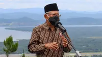 Wakil Presiden (Wapres) Ma'ruf Amin menyatakan perlu adanya sinergi pembangunan, baik dari sisi kesejahteraan dan keamanan di Papua. (Liputan6.com/Delvira Hutabarat)