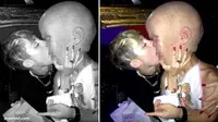 Miley Cyrus Ciuman Panas dengan 'Bayi Berkepala Besar'