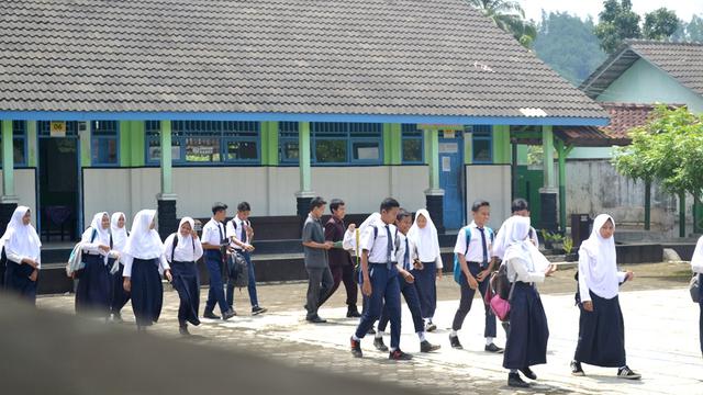 Suasana di sebuah SMP Negeri di Cilacap. (Foto: Liputan6.com/Muhamad Ridlo)