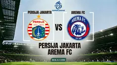 Persija Jakarta Menang 5-1 Atas Arema FC, Macan Kemayoran Kembali ke Puncak Klasemen