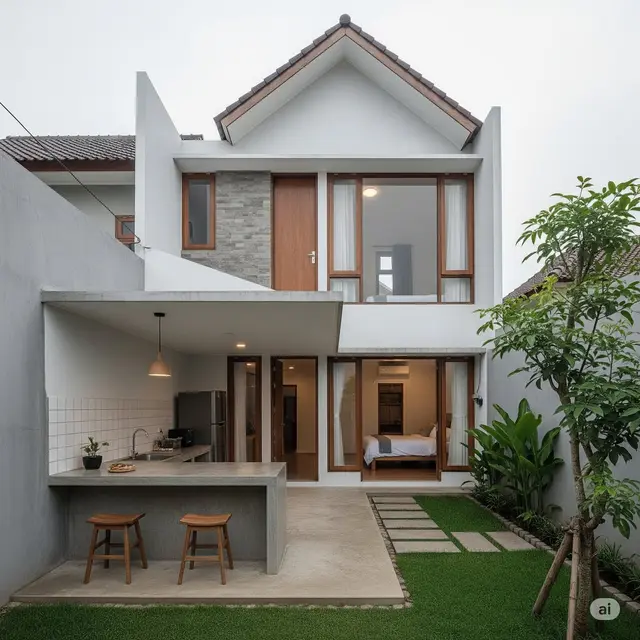 Inspirasi Rumah Sederhana di Kampung. Foto: Gemini