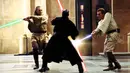 Star Wars Episode I: The Phantom Menace adalah sebuah film opera antariksa tahun 1999 yang disutradarai oleh George Lucas. Film ini adalah film keempat yang dirilis dalam saga Star Wars, sebagian dari 3 film trilogi prekuel. (www.incine.fr)