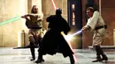 Star Wars Episode I: The Phantom Menace adalah sebuah film opera antariksa tahun 1999 yang disutradarai oleh George Lucas. Film ini adalah film keempat yang dirilis dalam saga Star Wars, sebagian dari 3 film trilogi prekuel. (www.incine.fr)
