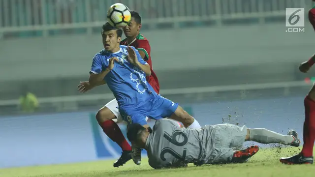 Babak Pertama, Andritany Luka Parah Indonesia Tahan Uzbekistan