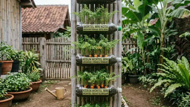 Sayuran cabut yang cocok ditanam di botol plastik bekas (AI Generated)