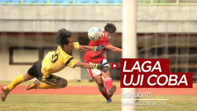 Berita video highlights 2 uji coba Timnas Indonesia U-16 di Stadion Patriot Candrabhaga, Bekasi, pada 24 dan 28 Juli 2020.