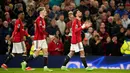 Saat ini, Manchester United berada di posisi enam klasemen sementara dengan raihan 53 poin dari 33 pertandingan. (AP Photo/Dave Thompson)