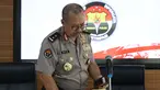 Kadiv Humas Mabes Polri Irjen Setyo Wasisto bersiap memberi keterangan di Jakarta, Minggu (13/5). Keterangan terkait penangkapan empat terduga teroris di kawasan Terminal Pasirhayam, Cianjur, Jawa Barat. (Liputan6.com/Helmi Fithriansyah)