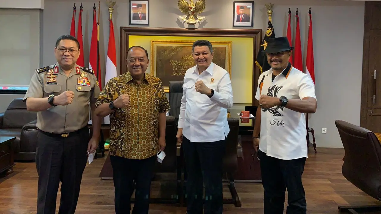 Ketum KONI Marciano Norman bertemu petinggi Polri