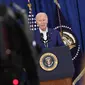 Biden sedang menghadiri misa di Gereja Katolik St. Edmond di Pantai Rehoboth, Delaware, ketika penembakan pada kampanye Trump terjadi. (SAMUEL CORUM / AFP)