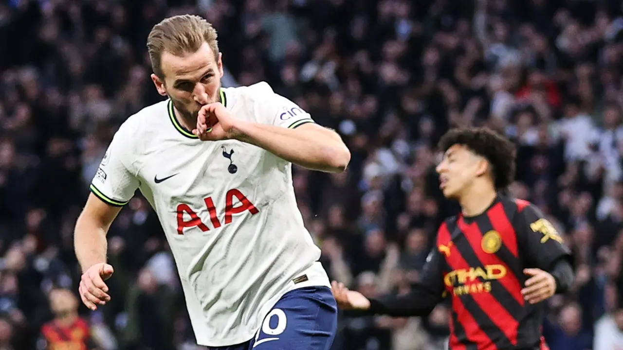 Foto: Harry Kane Nobatkan Diri Jadi Raja Gol Tottenham Hotspur setelah Bobol dan Tumbangkan Manchester City di Liga Inggris