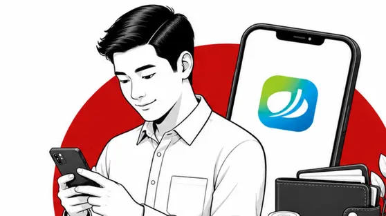 Infografis Cara Pencairan JMO Lewat HP