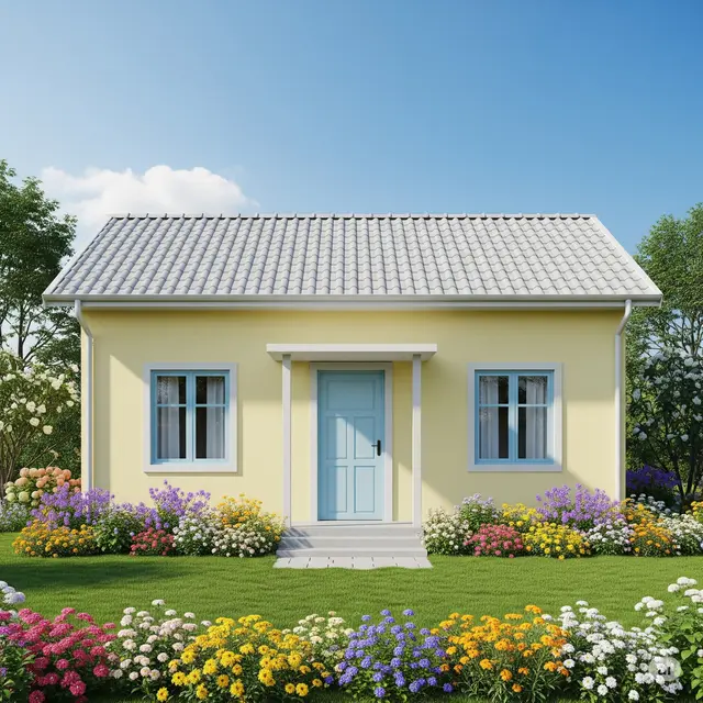 Ide Rumah Sederhana Warna Kuning dan Kombinasinya.