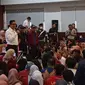 Anies Baswedan dihadapan Mahasiswa Universitas Bina Bangsa Banten, Kota Serang, (Kamis, 21/12/2023). (Yandhi Deslatama/Liputan6.com).