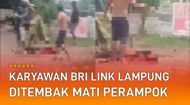 Lampung tengah digegerkan aksi perampokan sadis terhadap seorang wanita karyawan BRI Link.