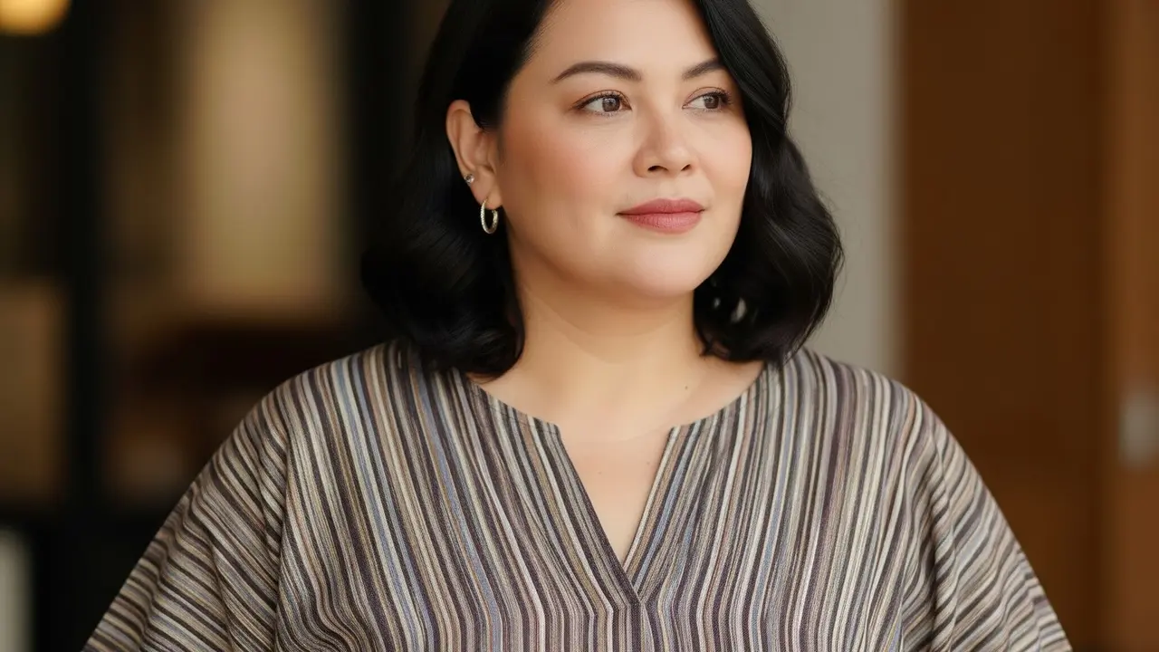 Model Baju Lurik Wanita Gemuk