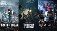 Poster Film Train to Busan, Peninsula, dan The Rampant (credit: imdb)