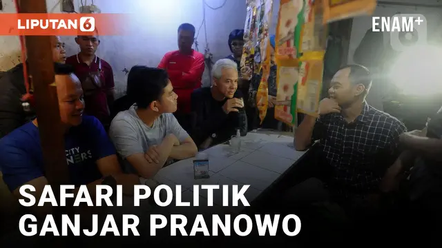 Ganjar Pranowo dan Gibran Rakabuming Raka Blusukan di Pasar Citeureup Bogor