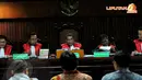 Dalam sidang tersebut, Saksi Susi Tur Andayani mengatakan bahwa ia mendapat SMS dari Akil Mochtar permintaan uang sebesar 3 M di Pengadilan Tipikor Jakarta, Kamis (10/4/2014) (Liputan6.com/Faisal R Syam).
