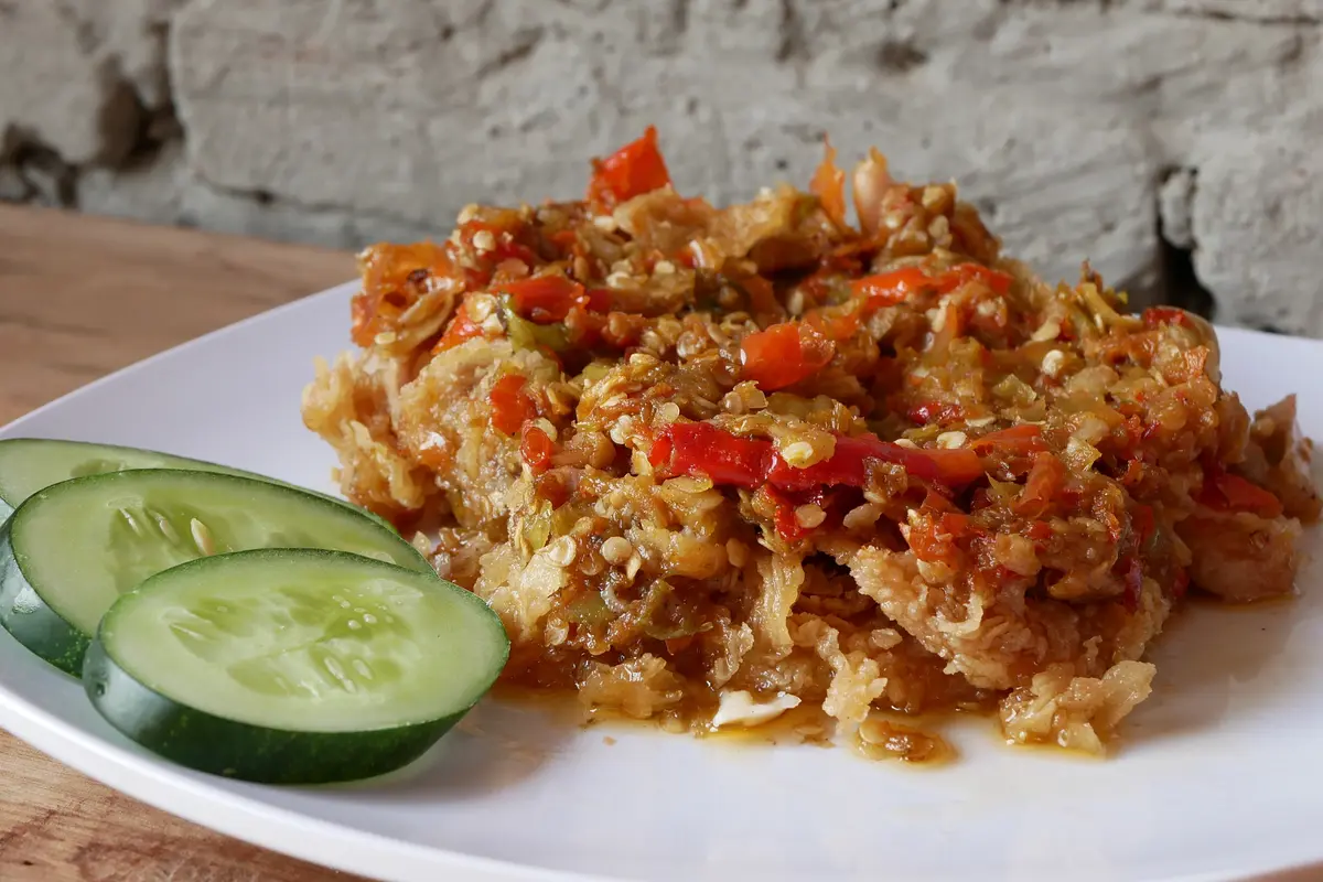 Resep Telur Dadar Krispi Geprek