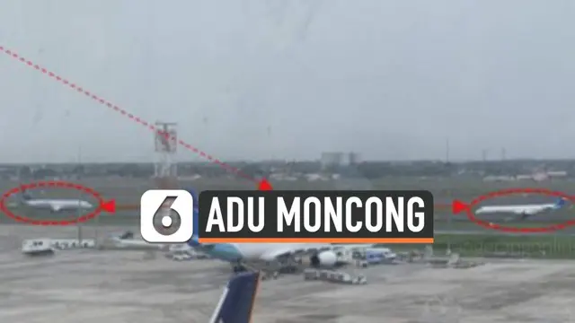 VIDEO: Dua Pesawat Garuda Nyaris Adu Moncong di Soekarno-Hatta?
