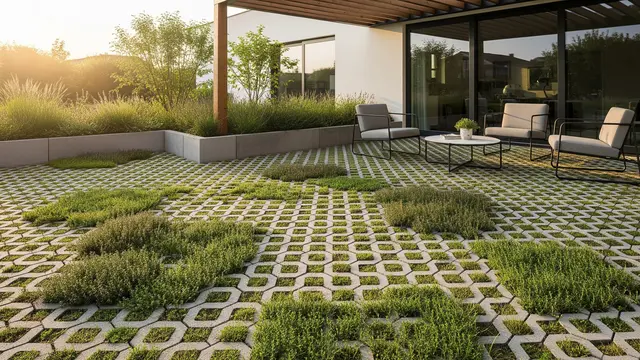 Kombinasi Paving Block untuk Area Teras yang Mengurangi Panas Berlebih (Image by Gemini AI)