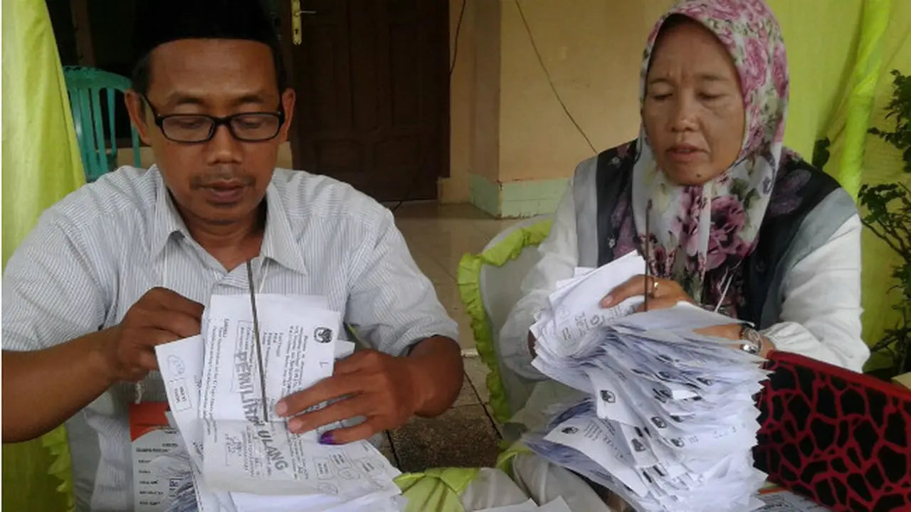 Pemungutan Suara Ulang Pilkada Banten di Teluknaga