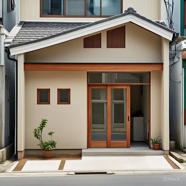 Desain Ruko dengan Garasi Terintegrasi