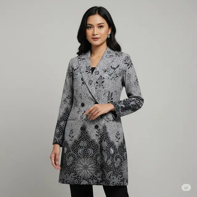 9 Model Baju Batik Blazer Panjang Modern Terbaru 2025: Tren Fashion yang Wajib Anda Miliki