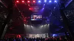 Sejumlah pertandingan seru dan menarik tersaji dalam Byon Combat Showbiz Vol. 5 di Tennis Indoor Senayan, Jakarta Pusat, pada Sabtu (28/6/2025). (Bola.com/M Iqbal Ichsan)