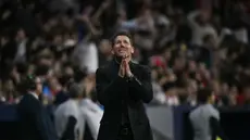 Diego Simeone baru saja mencatatkan rekor gemilang sebagai pelatih sepak bola. (AFP/Javier Soriano)