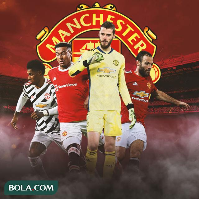 Manchester United - Juan Mata, Marcus Rashford, Jesse Lingard, David De Gea