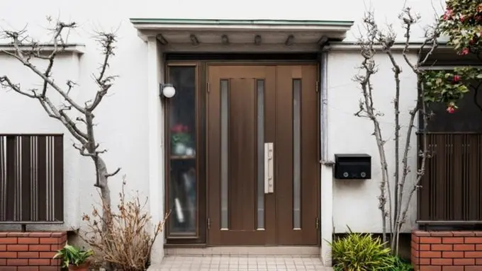 Desain Pintu Rumah Satu Pintu (credit: freepik.com)