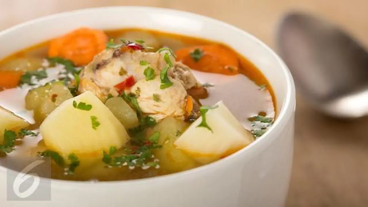 Ilustrasi sop ayam.