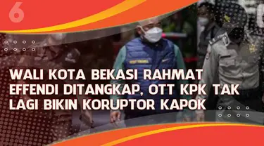 Wali Kota Bekasi, Rahmat Effendi ditangkap KPK karena dugaan kasus korupsi. Rahmat ditetapkan sebagai tersangka kasus suap pengadaan barang dan jasa serta jual beli jabatan di lingkungan Pemkot.
