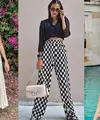 Outfit hitam putih ala Aulia Sarah