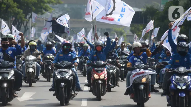 Buruh Bergerak Gedung DPR