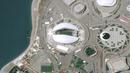 Foto Satelit areal Stadion Fisht Olympic di Sochi, Rusia (06/06/2018). Stadion tersebut akan menjadi saksi laga pertama Portugal melawan Spanyol. (CNES 2018, Distribution Airbus DS via AP)