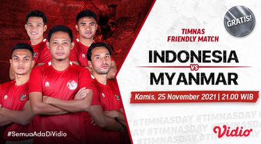 Link Live Streaming Uji Coba Kedua Piala AFF : Timnas Indonesia Vs Myanmar di Vidio Malam Ini