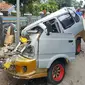 Kecelakaan maut di Km 75 Jalan Raya Cianjur-Sukabumi diduga rem truk blong, 10 orang tewas. (Liputan6.com/