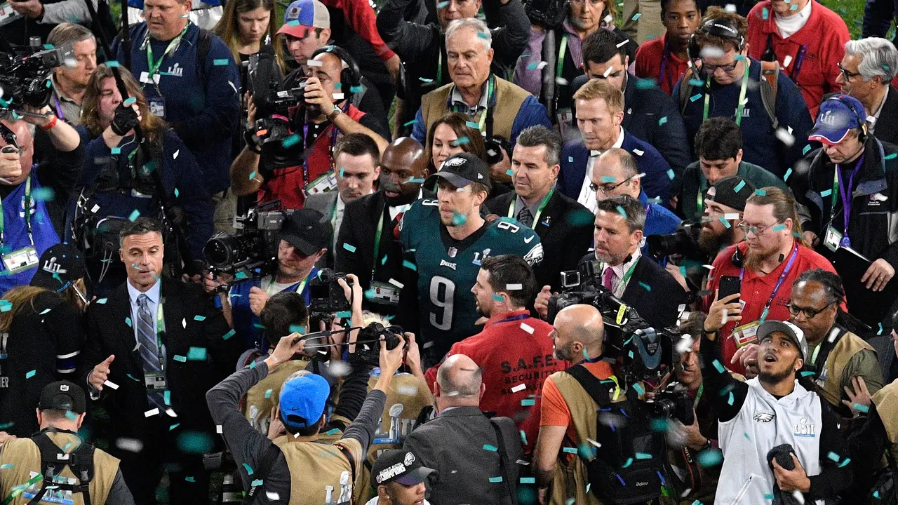 Selebrasi Eagles Usai Juara Super Bowl LII