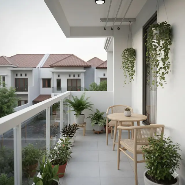 Ide Balkon Mungil untuk Rumah Tanpa Halaman
