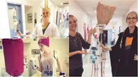  Tessa Calder, mahasiswa semester 4 di Universitas New South Wales yang mengubah foto kemoterapinya menjadi menghibur. (Australia Plus)