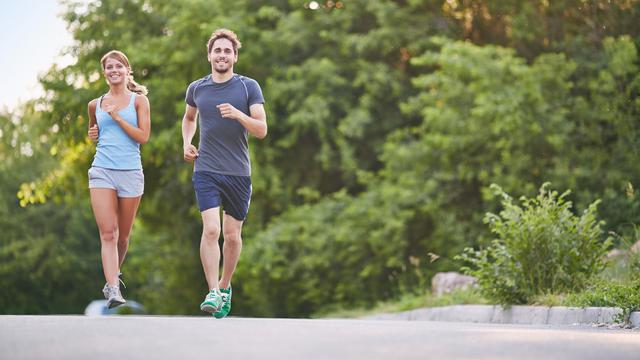 Ilustrasi olahraga, jalan cepat, joging