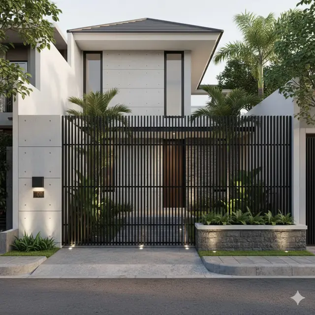 7 Model Pagar Besi Hollow Rapat 2025, Tampil Modern, Aman dan Elegan untuk Hunian Minimalis